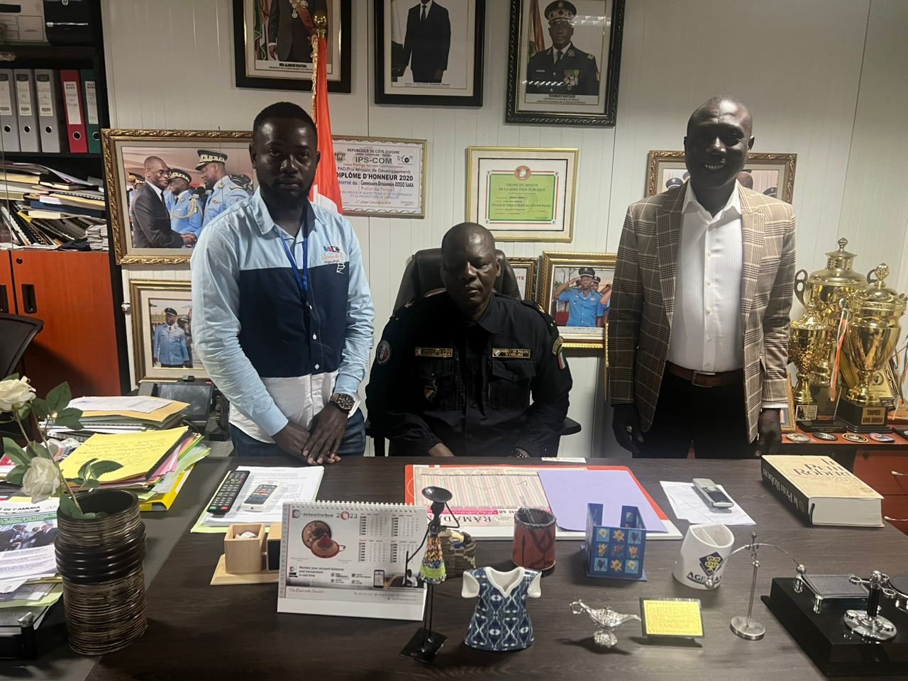 Basketball court with logos